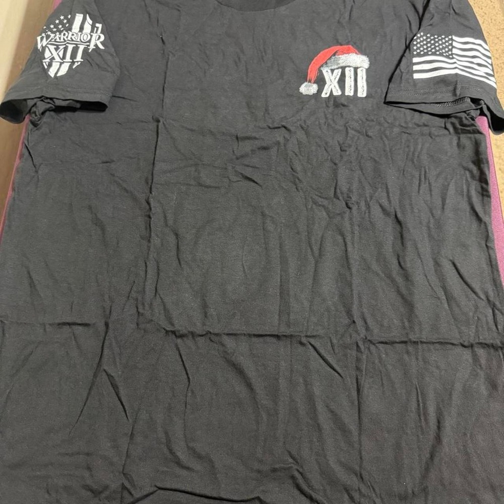 Warrior XII American Apparel Big Nick Energy Santa T-Shirt Black Mens XL